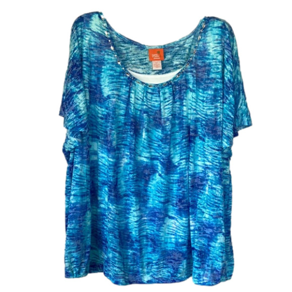 “”HEARTS of Palm Woman” Ladies Top - Picture 1 of 4